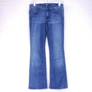 7 for all Mankind Bootcut Jeans Women Size 27 Mid Rise Soft Denim Casual Pants